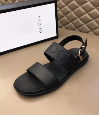 Dép Gucci nam siêu cấp sandal họa tiết full logo dập chìm DGC59