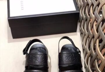 Dép Gucci nam siêu cấp sandal họa tiết logo dập DGC62